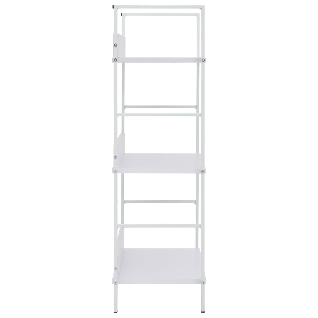 Boekenkast Met 3 Schappen 60X27,6X90,5 Cm Bewerkt Hout 60 x 27.6 x 90.5 cm Wit