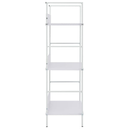 Boekenkast Met 3 Schappen 60X27,6X90,5 Cm Bewerkt Hout 60 x 27.6 x 90.5 cm Wit