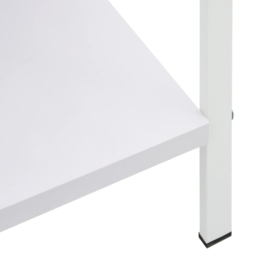 Boekenkast Met 3 Schappen 60X27,6X90,5 Cm Bewerkt Hout 60 x 27.6 x 90.5 cm Wit
