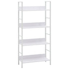 Boekenkast 60x27,6x124,5 cm wit bewerkt hout