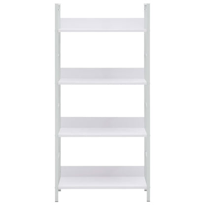 Boekenkast Met 4 Schappen 60X27,6X24,5 Cm Bewerkt Hout 60 x 27.6 x 124.5 cm Wit