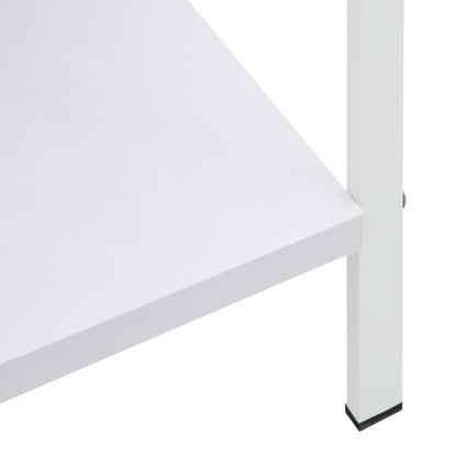 Boekenkast Met 4 Schappen 60X27,6X24,5 Cm Bewerkt Hout 60 x 27.6 x 124.5 cm Wit