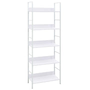 Boekenkast 60x27,6x158,5 cm wit bewerkt hout