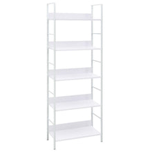 Boekenkast Met 5 Schappen 60X27,6X58,5 Cm Bewerkt Hout 60 x 27.6 x 158.5 cm Wit