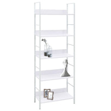 Boekenkast Met 5 Schappen 60X27,6X58,5 Cm Bewerkt Hout 60 x 27.6 x 158.5 cm Wit