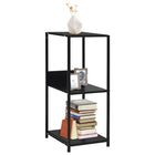 Boekenkast 33,5x39,6x79,7 cm bewerkt hout zwart