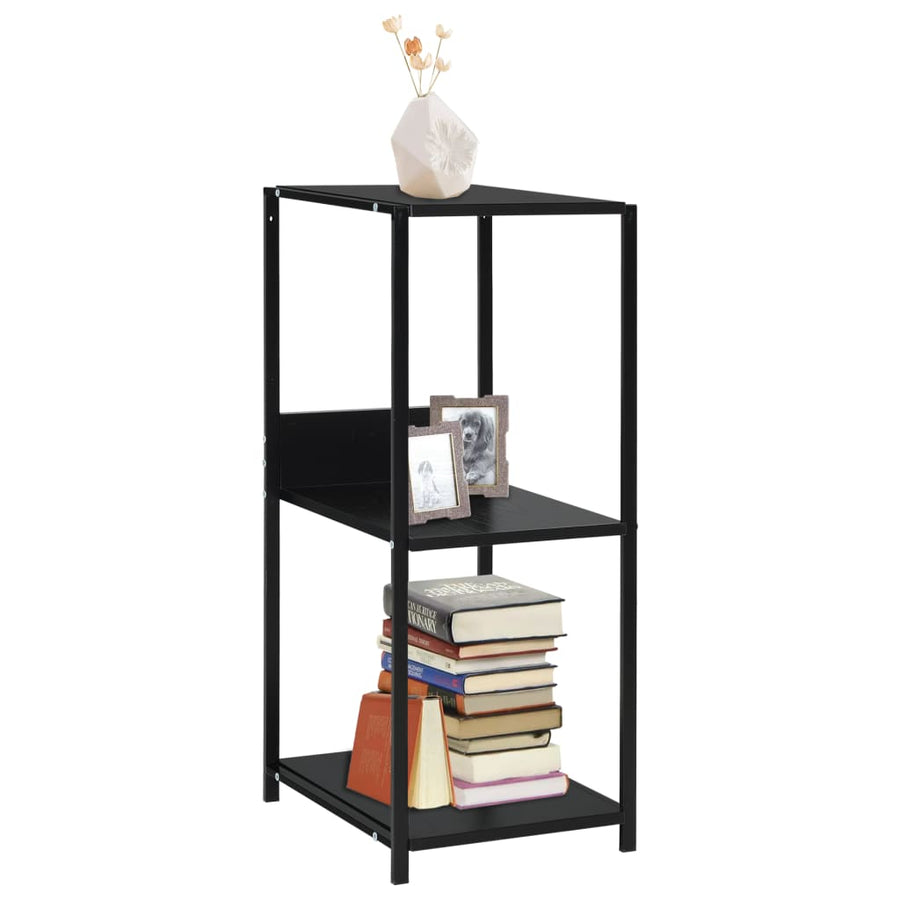 Boekenkast 33,5X39,6X79,7 Cm Bewerkt Hout Zwart