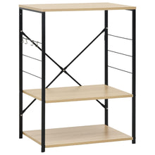 Magnetronkast 60X39,6X79,5 Cm Bewerkt Hout Kleur Zwart en eiken