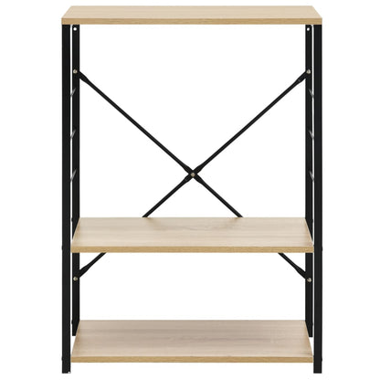 Magnetronkast 60X39,6X79,5 Cm Bewerkt Hout Kleur Zwart en eiken