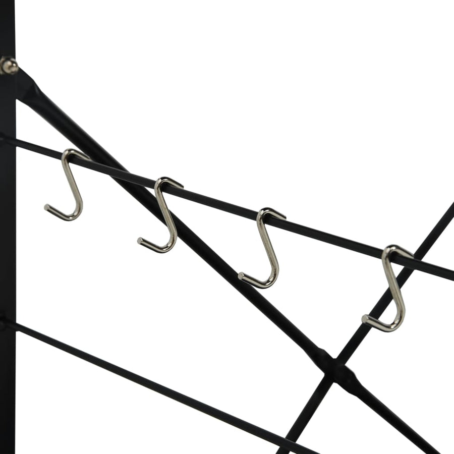 Magnetronkast 60X39,6X79,5 Cm Bewerkt Hout Kleur Zwart en eiken
