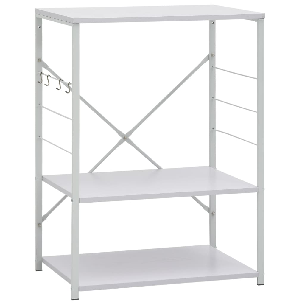 Magnetronkast 60X39,6X79,5 Cm Bewerkt Hout Wit