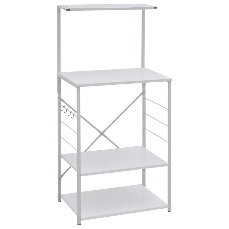 Magnetronkast 60X39,6X123 Cm Bewerkt Hout Wit