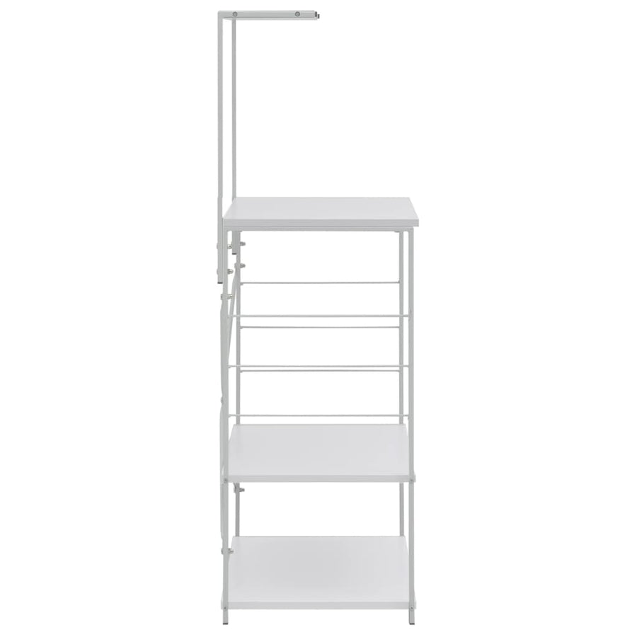 Magnetronkast 60X39,6X123 Cm Bewerkt Hout Wit