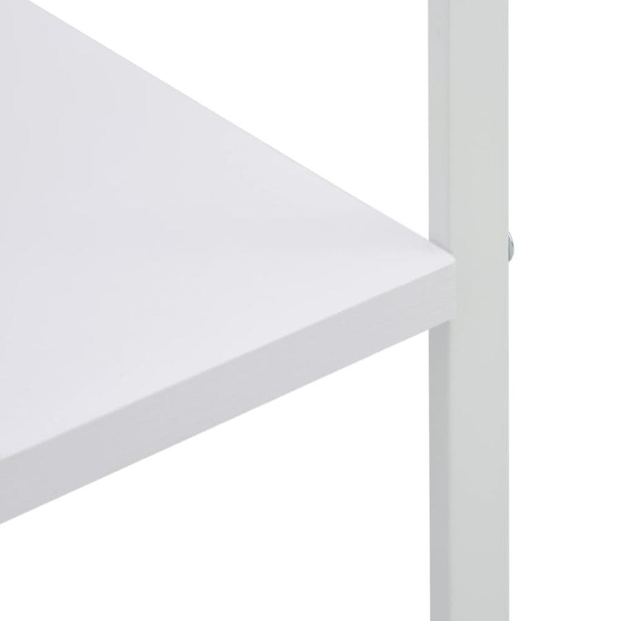 Magnetronkast 60X39,6X123 Cm Bewerkt Hout Wit