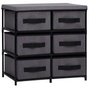 Opbergkast 6 lades 55x29x55 cm staal grijs