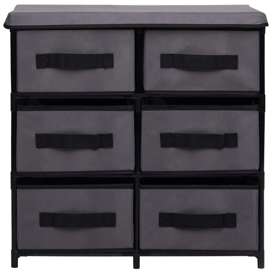 Opbergkast Met 6 Lades 55X29X55 Cm Staal Grijs