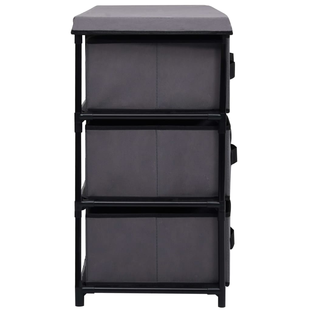 Opbergkast Met 6 Lades 55X29X55 Cm Staal Grijs