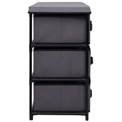 Opbergkast Met 6 Lades 55X29X55 Cm Staal Grijs