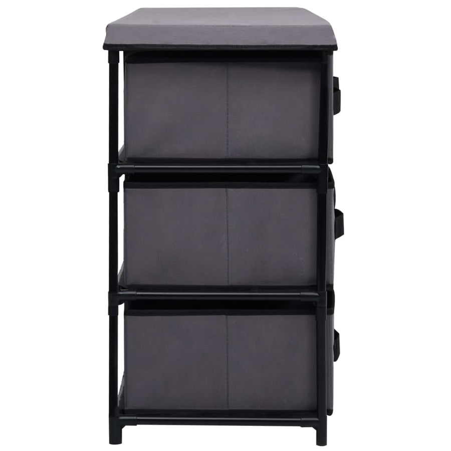 Opbergkast Met 6 Lades 55X29X55 Cm Staal Grijs