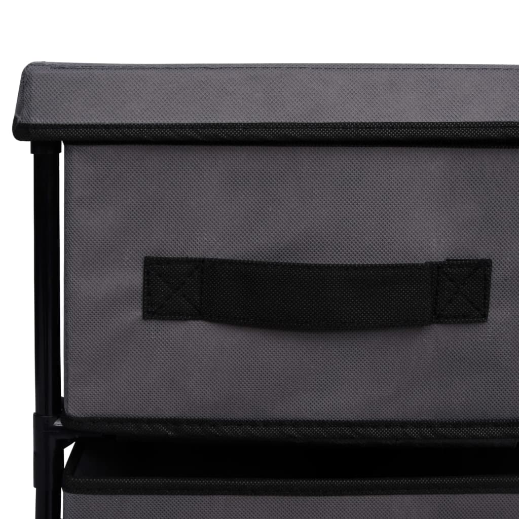 Opbergkast Met 6 Lades 55X29X55 Cm Staal Grijs