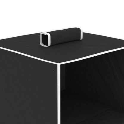 Kledingorganisers Hangend Met 4 Schappen Stof Zwart 30 x 30 x 84 cm