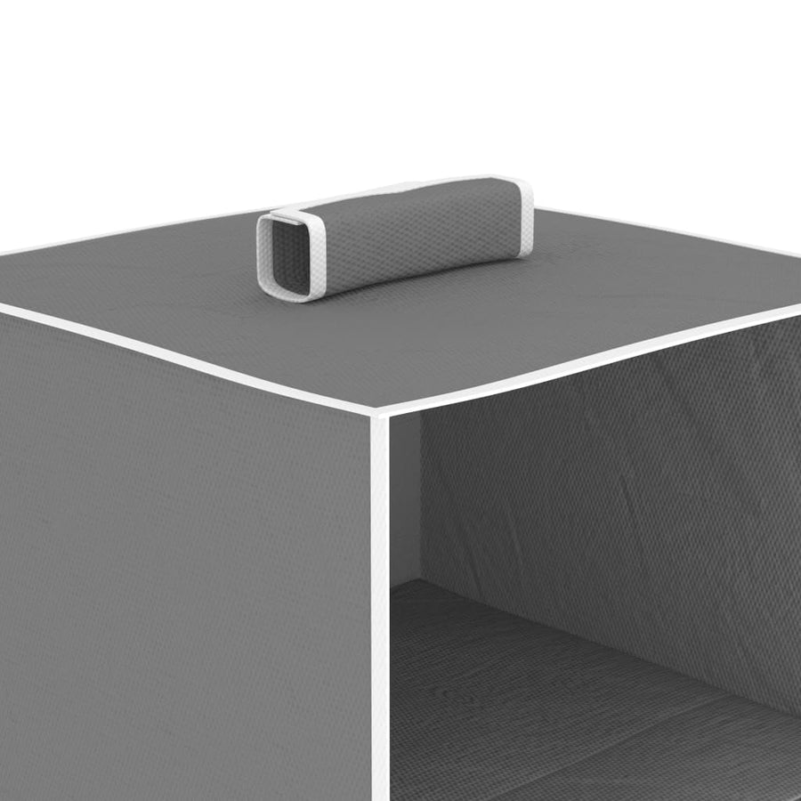 Kledingorganisers hangend 2 st met 4 schappen stof 30 x 30 x 84 cm