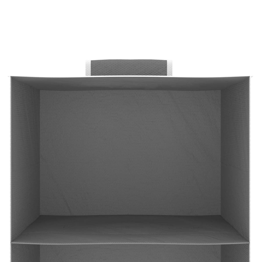 Kledingorganisers hangend 2 st met 4 schappen stof 30 x 30 x 84 cm