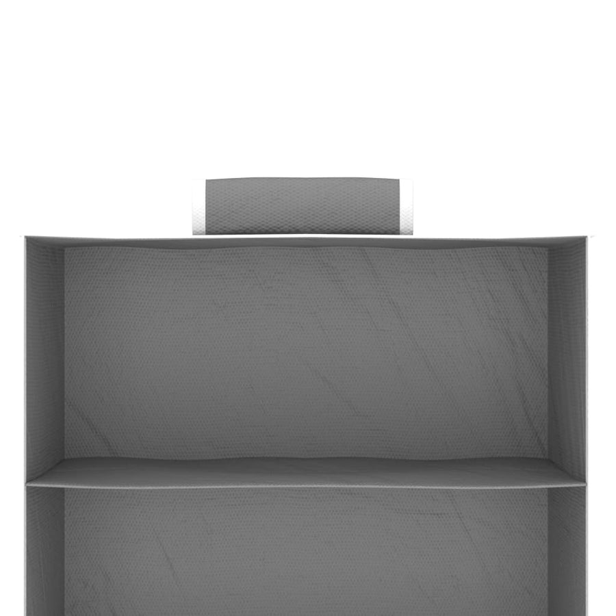 Kledingorganisers hangend 2 st met 6 schappen stof 30 x 15 x 80 cm