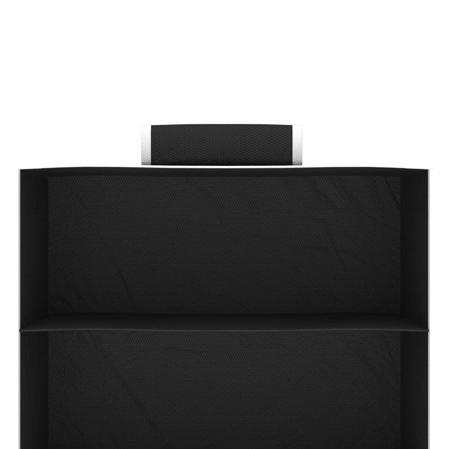 Kledingorganisers hangend 2 st met 10 schappen stof 30 x 15 x 120 cm