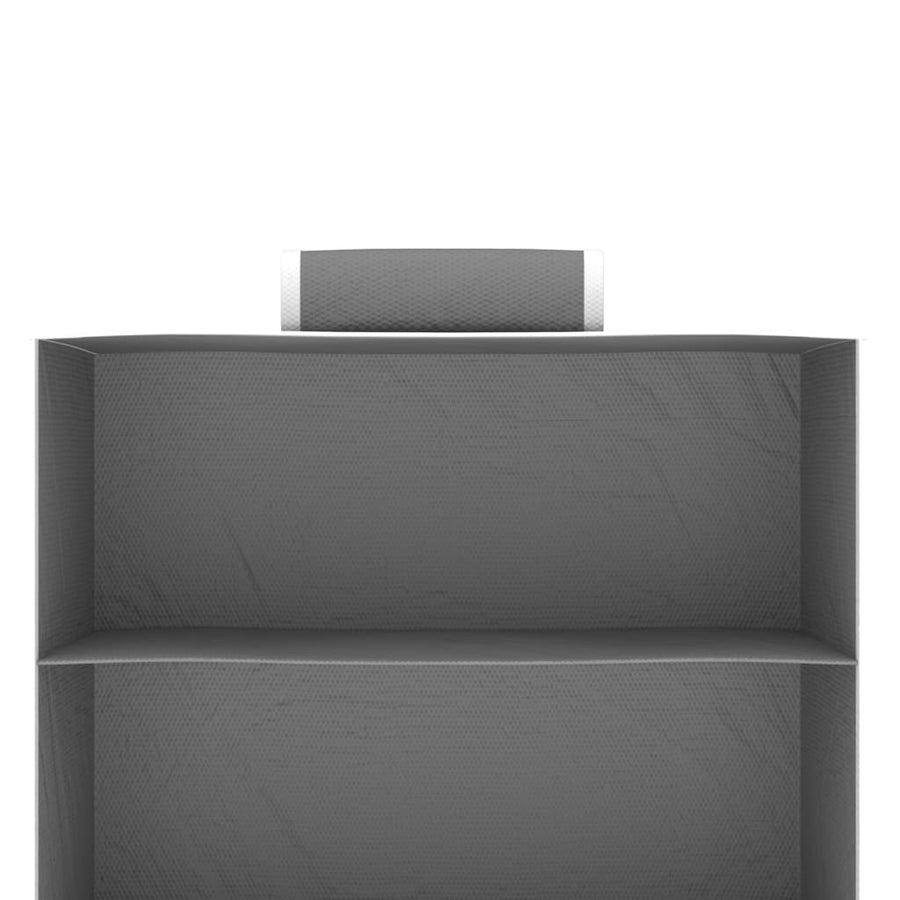 Kledingorganisers hangend 2 st met 10 schappen stof 30 x 15 x 120 cm