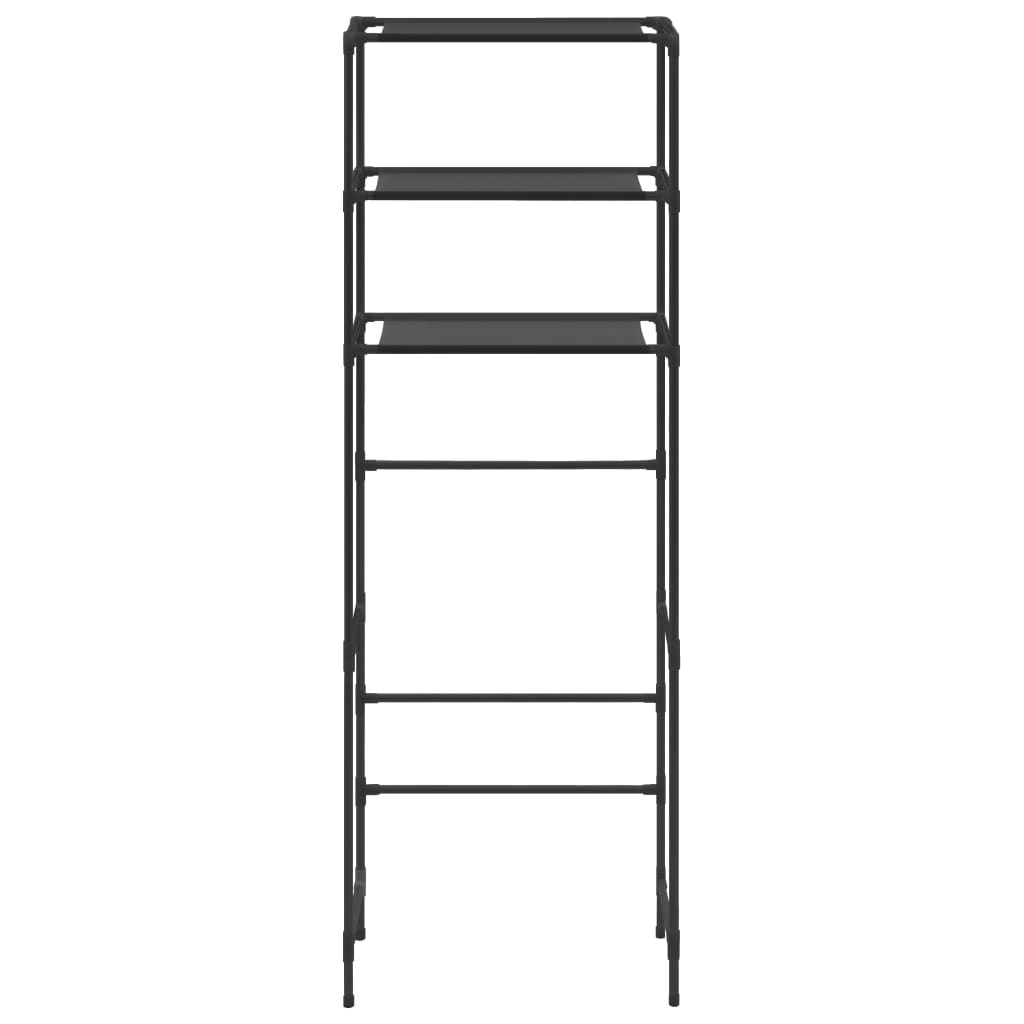 Opbergrek Voor Boven Toilet 3-Laags 53 x 28 x 169 cm Zwart