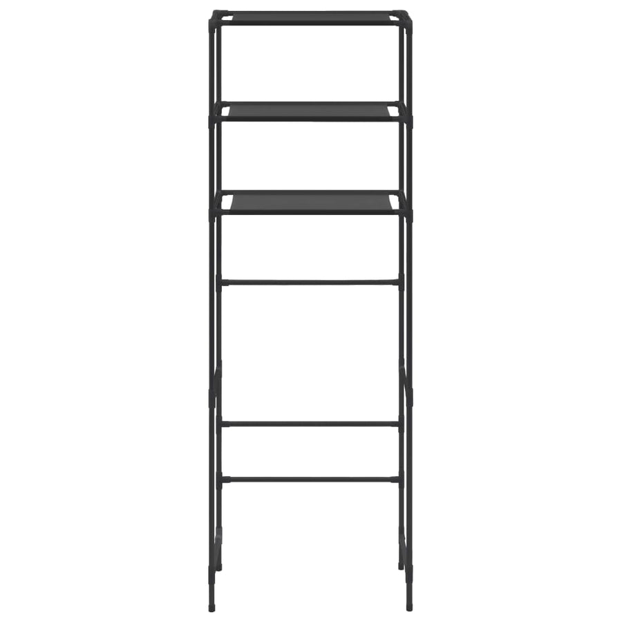 Opbergrek Voor Boven Toilet 3-Laags 53 x 28 x 169 cm Zwart