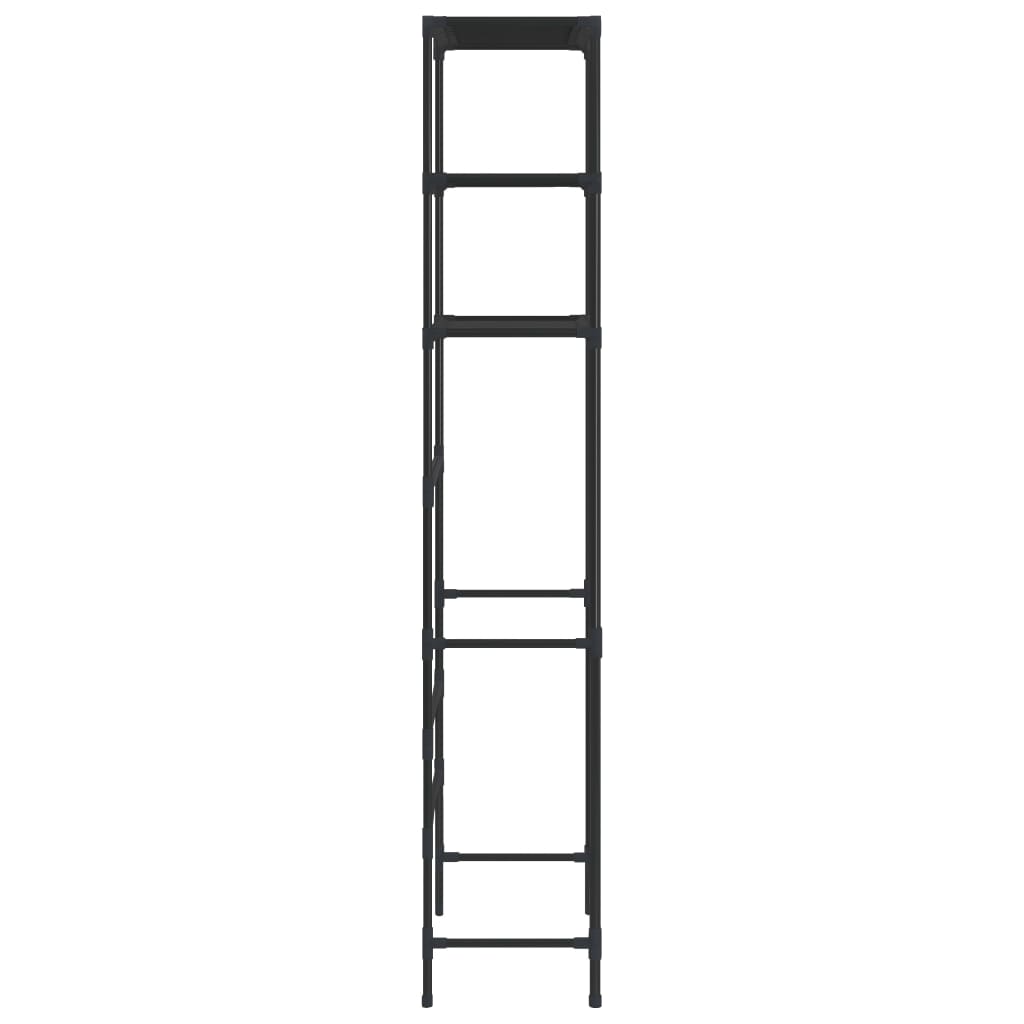 Opbergrek Voor Boven Toilet 3-Laags 53 x 28 x 169 cm Zwart