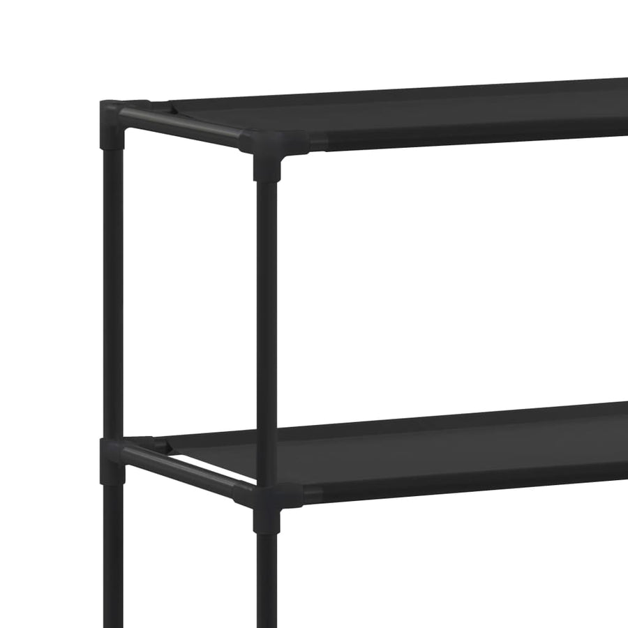 Opbergrek voor boven wasmachine 3-laags 69x28x169 cm zwart