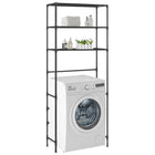 Opbergrek wasmachine 69x28x169 cm zwart
