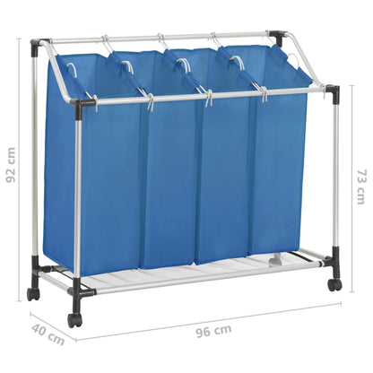 Wassorteerder Met Staal Blauw 4 zakken
