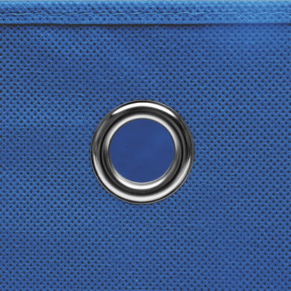 Opbergboxen Met Deksel 32X32X32 Cm Stof Blauw Blauw Met Deksels 1 4