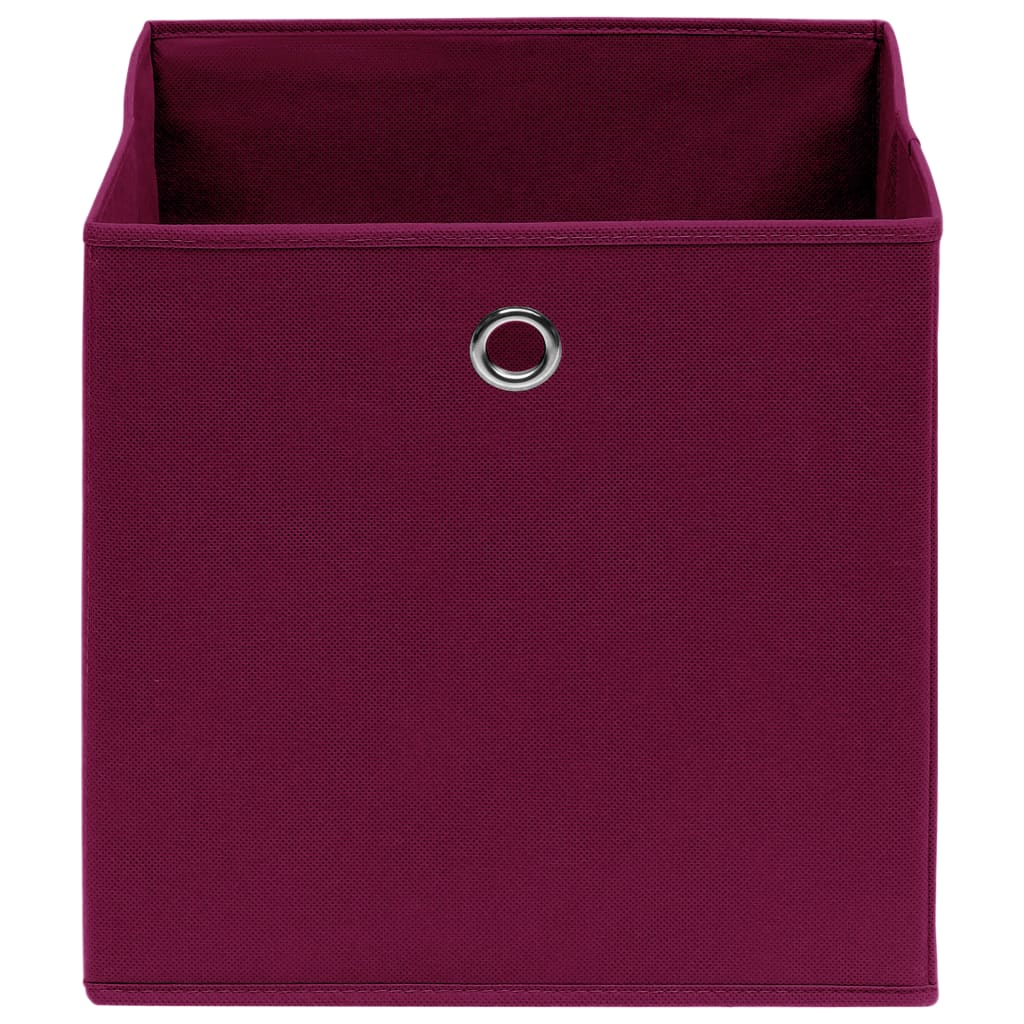 Opbergboxen 32X32X32 Cm Stof Donkerrood 10 Donkerrood zonder deksels
