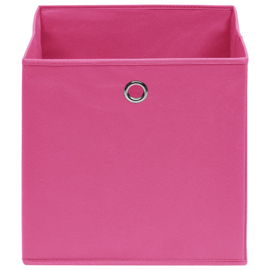 Opbergboxen 32X32X32 Cm Stof Roze 4 Roze zonder deksels