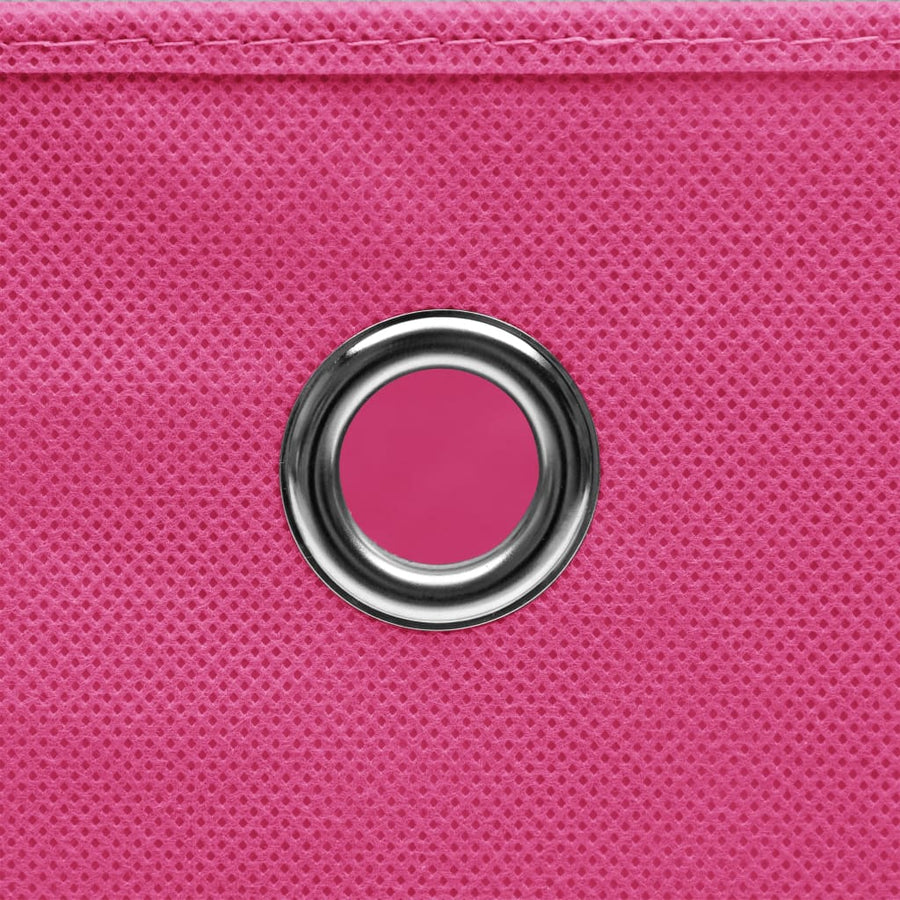 Opbergboxen 32X32X32 Cm Stof Roze 4 Roze zonder deksels