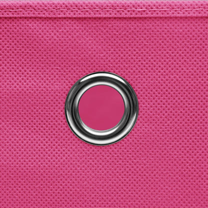 Opbergboxen 32X32X32 Cm Stof Roze 10 Roze zonder deksels
