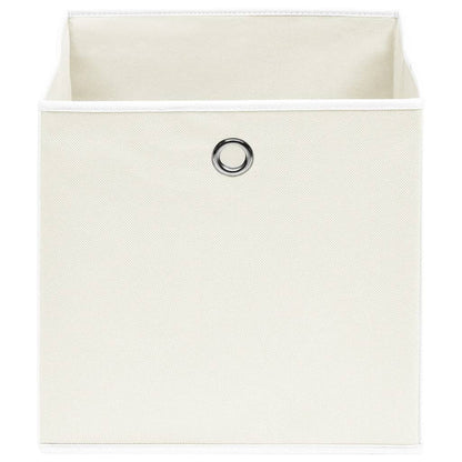 Opbergboxen 32X32X32 Cm Stof Wit 4 Wit zonder deksels