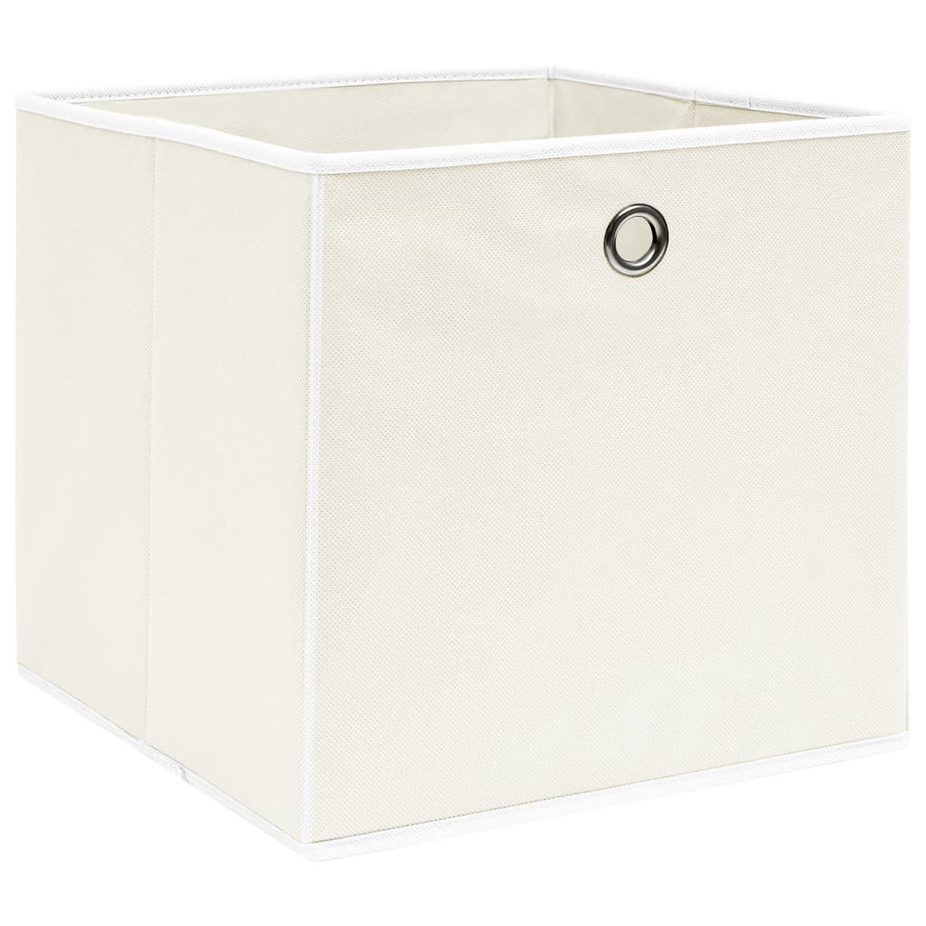 Opbergboxen 32X32X32 Cm Stof Wit 10 Wit zonder deksels