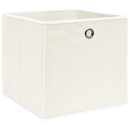 Opbergboxen 32X32X32 Cm Stof Wit 10 Wit zonder deksels