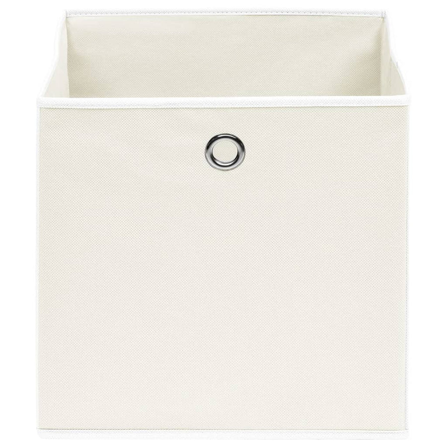 Opbergboxen 32X32X32 Cm Stof Wit 10 Wit zonder deksels