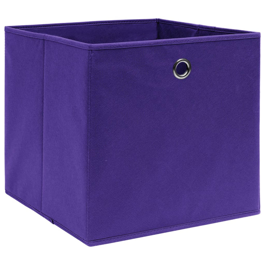 Opbergboxen 32X32X32 Cm Stof Paars 4 Paars zonder deksels