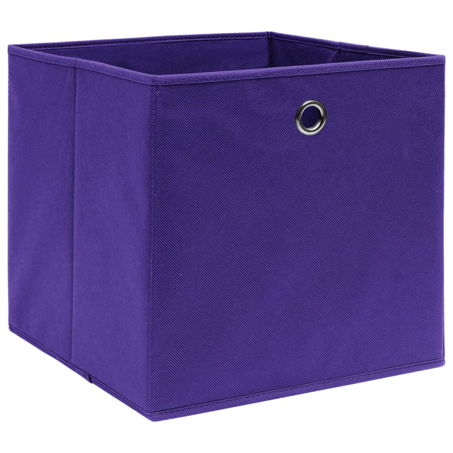 Opbergboxen 32X32X32 Cm Stof Paars 10 Paars zonder deksels