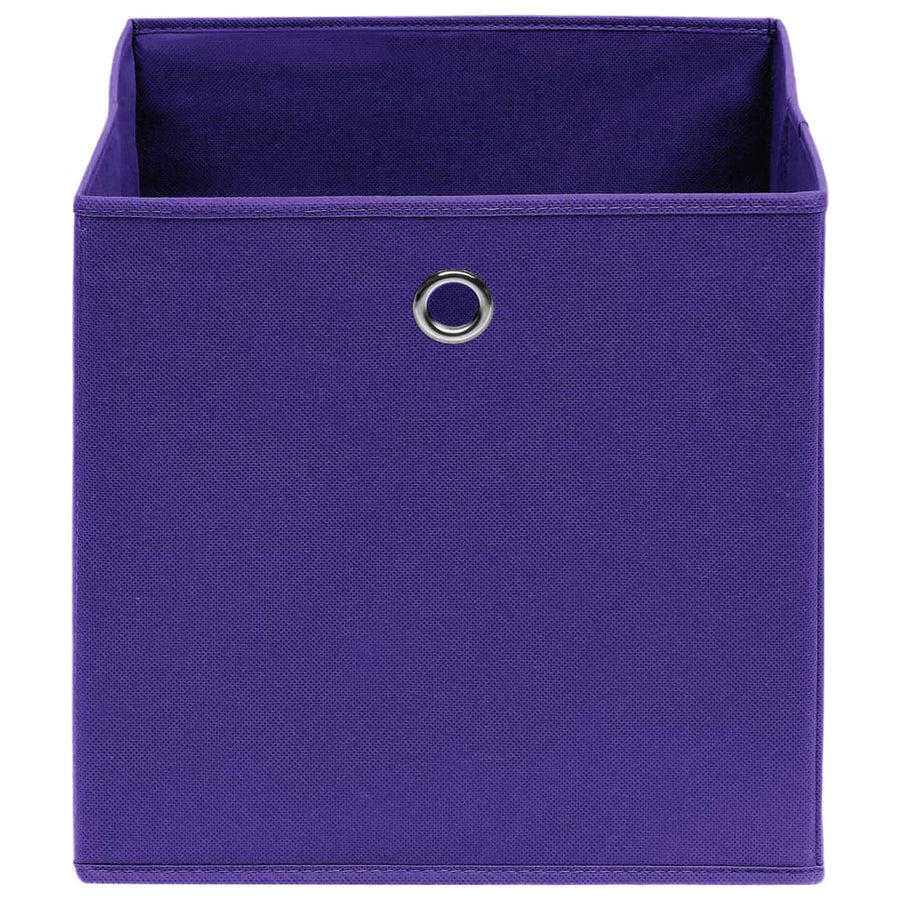 Opbergboxen 32X32X32 Cm Stof Paars 10 Paars zonder deksels