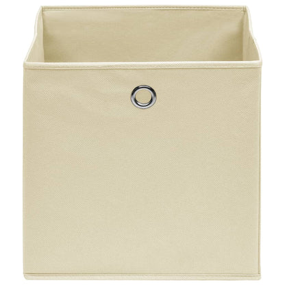 Opbergboxen 32X32X32 Cm Stof Crèmekleurig 4 Crème zonder deksels