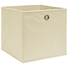 Opbergboxen 32X32X32 Cm Stof Crèmekleurig 10 Crème zonder deksels